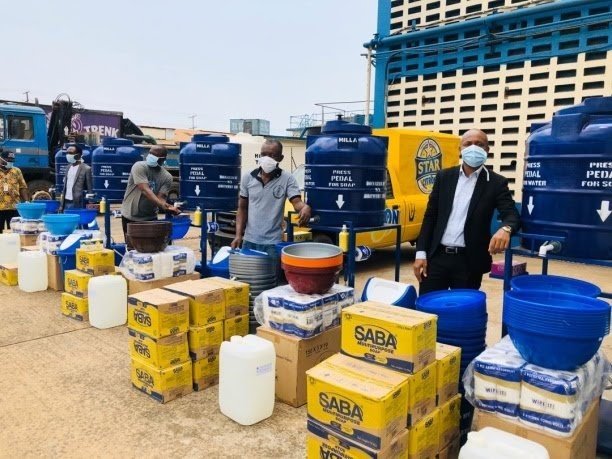 COVENANT NEWSPAPER - SIERRA LEONE BREWERY DONATE HYGIENE ITEMS TO WELLINGTON & CALABA TOWN COMMUNITIES