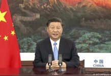 CHINESE PRESIDENT SPEAKS TOUGH AT UN 75TH ANNIVERSARY