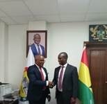 Clerk of Parliament Meets Ghanaian Counterpart